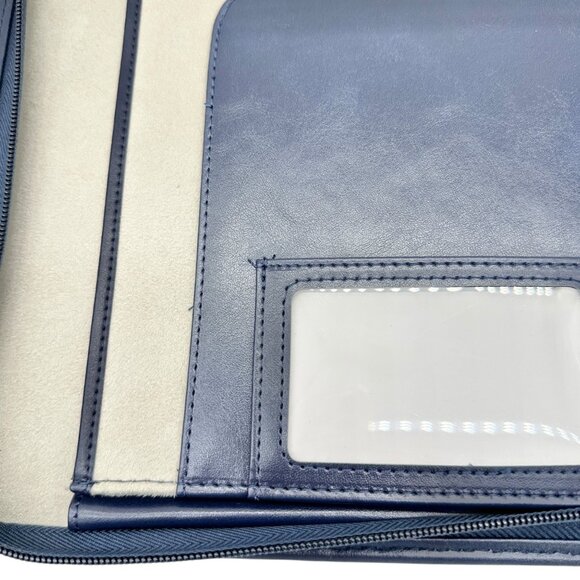 Abound By Marriott Vacations Navy Cream Travel Organizer Binder Zipper Closure - Picture 4 of 8